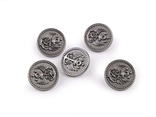 Bouton métallique, taille 28' ; 32' ; 36'