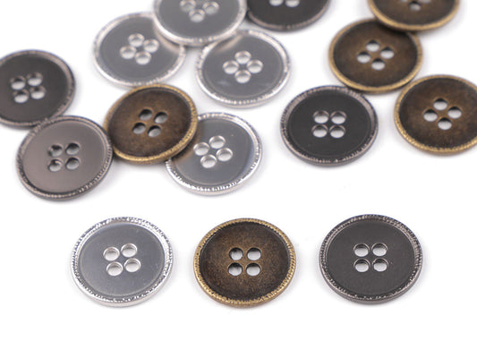 Bouton métallique, taille 28'