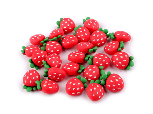Bouton Fraise 3D, taille 34'