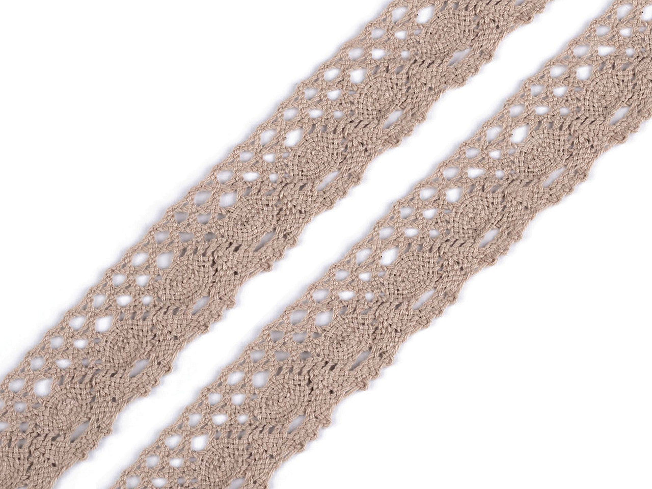 Liseré de dentelle en coton, largeur 35 mm