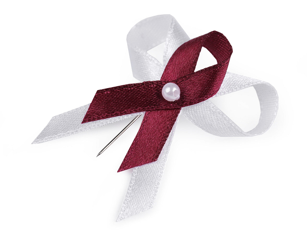 Noeud de ruban de mariage en satin, largeur 35 mm