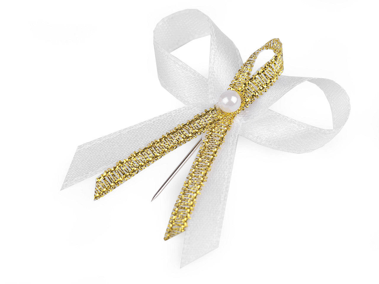 Noeud de ruban de mariage en satin, largeur 35 mm