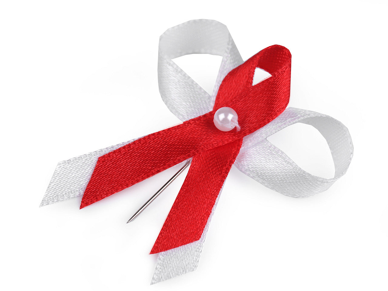 Noeud de ruban de mariage en satin, largeur 35 mm