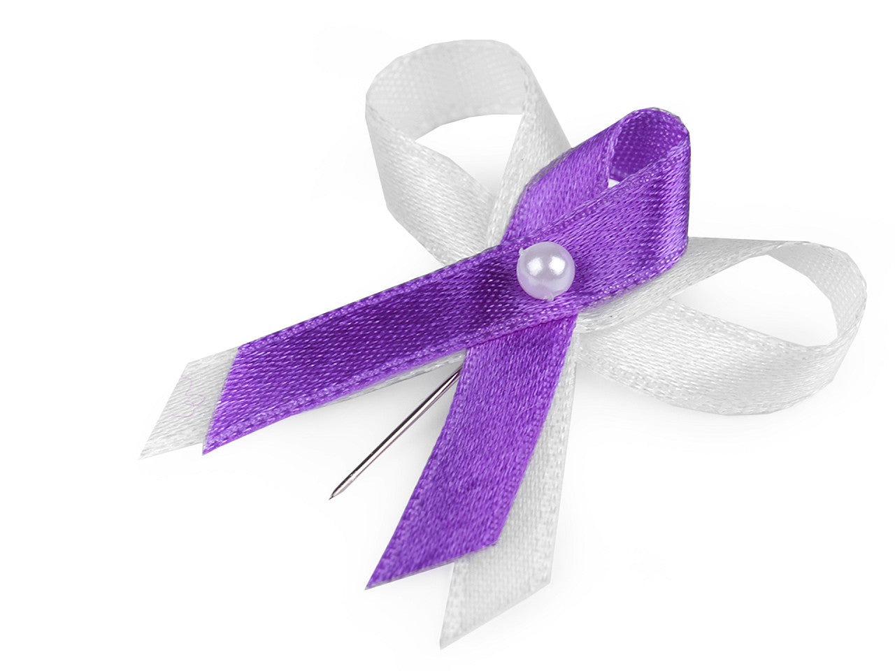 Noeud de ruban de mariage en satin, largeur 35 mm