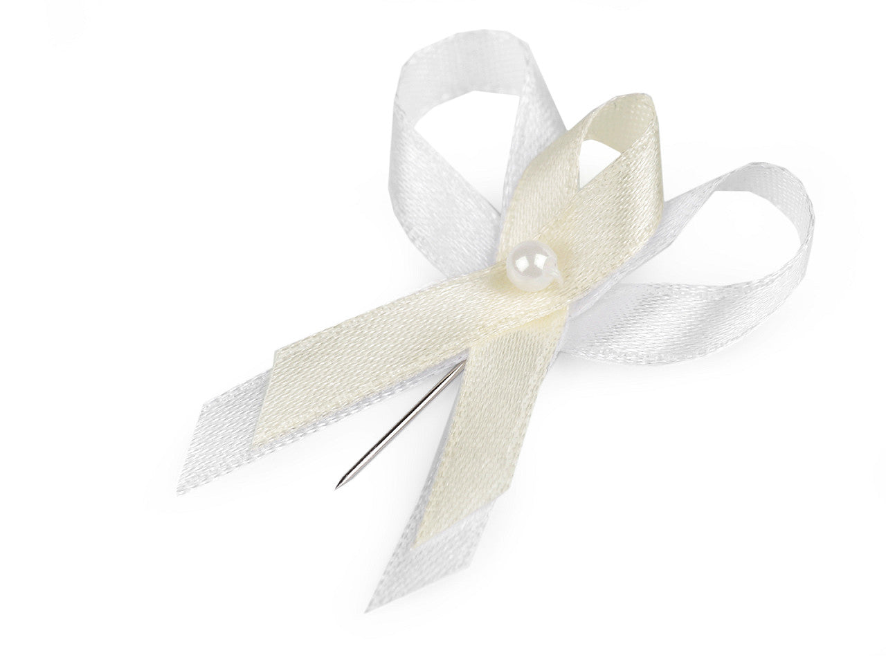 Noeud de ruban de mariage en satin, largeur 35 mm