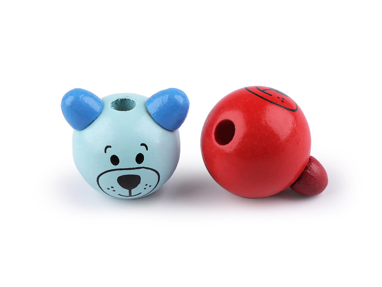 Perle en bois Tête d’ours, Ø 24 mm