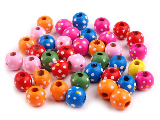 Perles en bois, Ø 12 mm - 1700pc