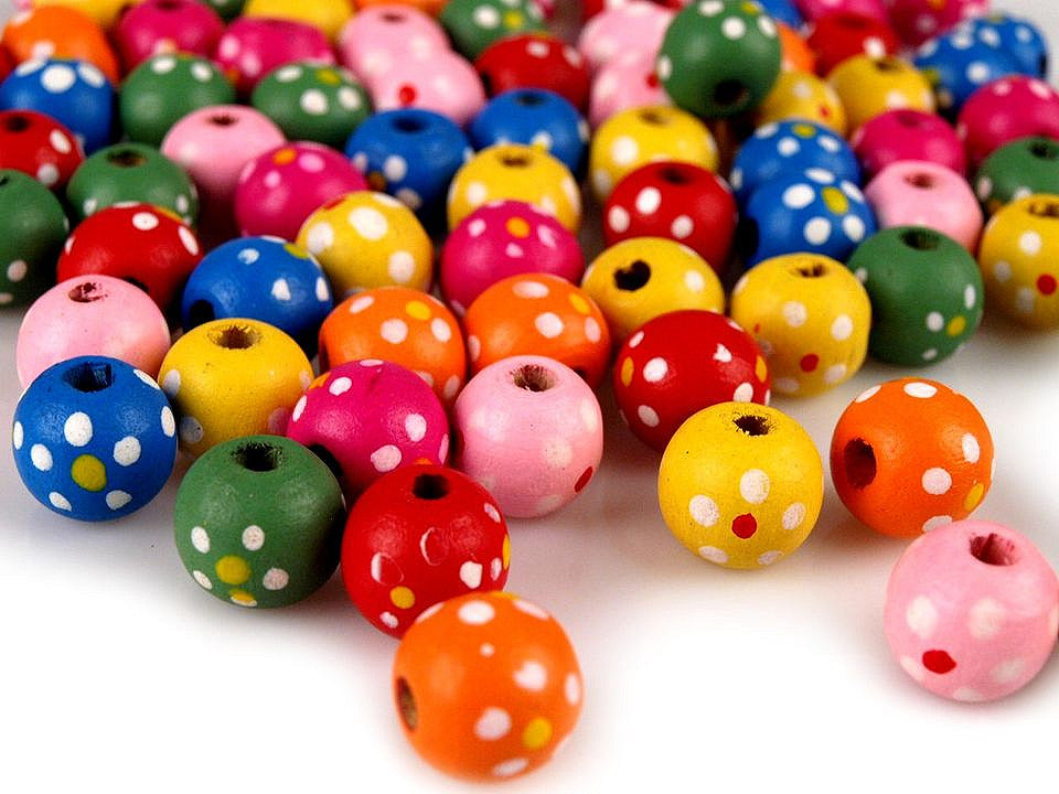 Perles en bois, Ø 12 mm - 1700pc