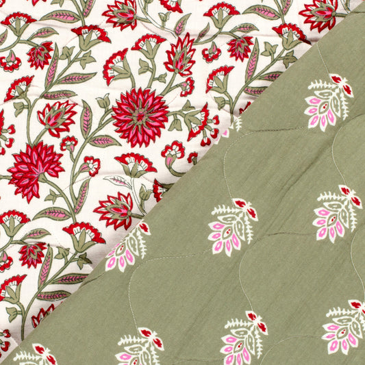 Double gaze matelassée double face Oekotex