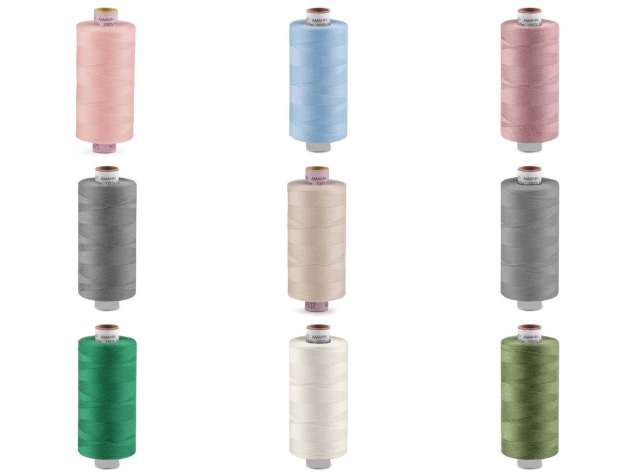 Fils polyester Aspo, 1000 m, Amann