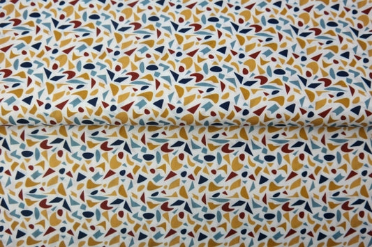 Popeline STENZO motifs géométriques