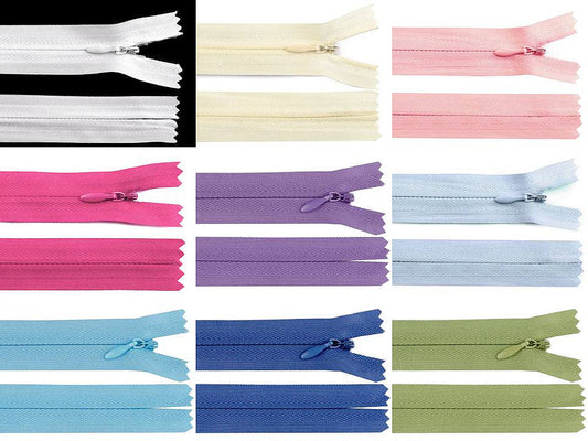 Fermeture à glissière invisible No 3, longueur 25 cm