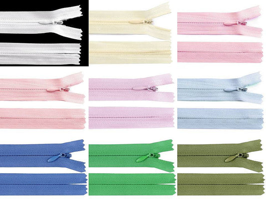 Fermeture à glissière invisible No 3, longueur 45 cm