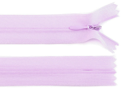 Fermeture à glissière invisible en nylon No 3, longueur 50 cm, Dederon