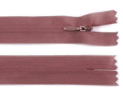 Fermeture à glissière invisible en nylon No 3, longueur 50 cm, Dederon