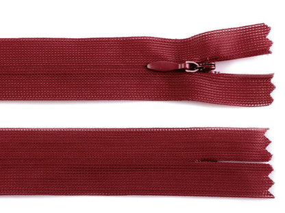 Fermeture à glissière invisible en nylon No 3, longueur 35 cm, Dederon