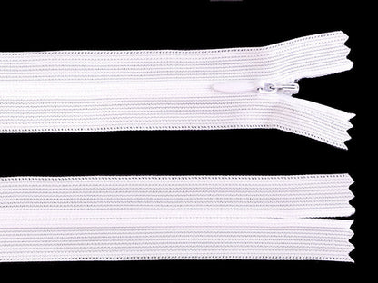 Fermeture à glissière invisible en nylon No 3, longueur 35 cm, Dederon