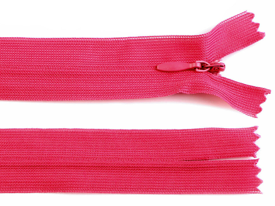 Fermeture à glissière invisible en nylon No 3, longueur 35 cm, Dederon