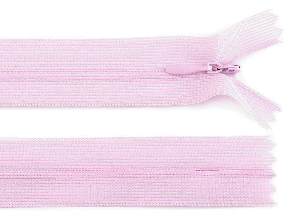 Fermeture à glissière invisible en nylon No 3, longueur 35 cm, Dederon