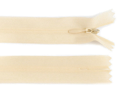 Fermeture à glissière invisible en nylon No 3, longueur 35 cm, Dederon