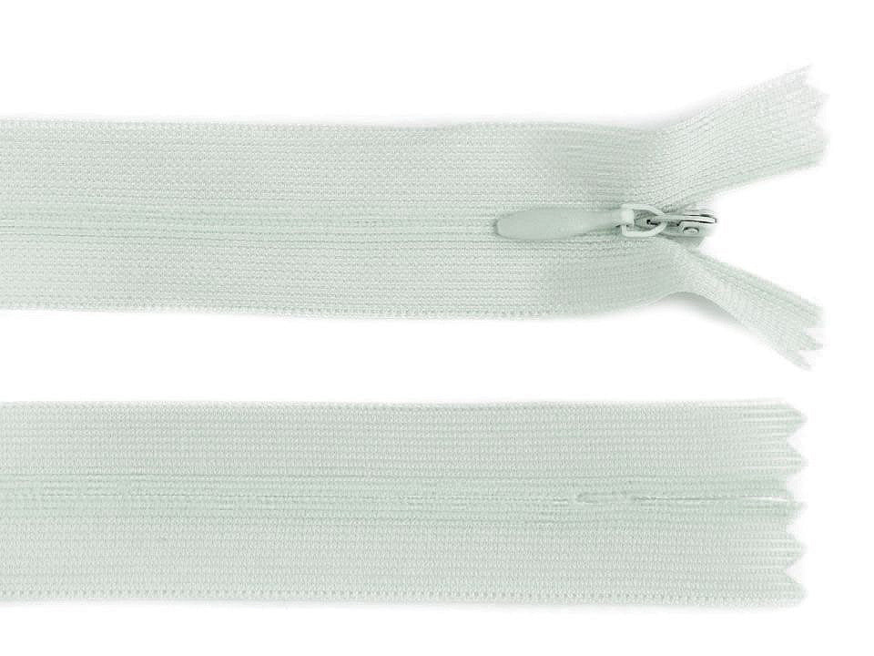 Fermeture à glissière invisible en nylon No 3, longueur 35 cm, Dederon