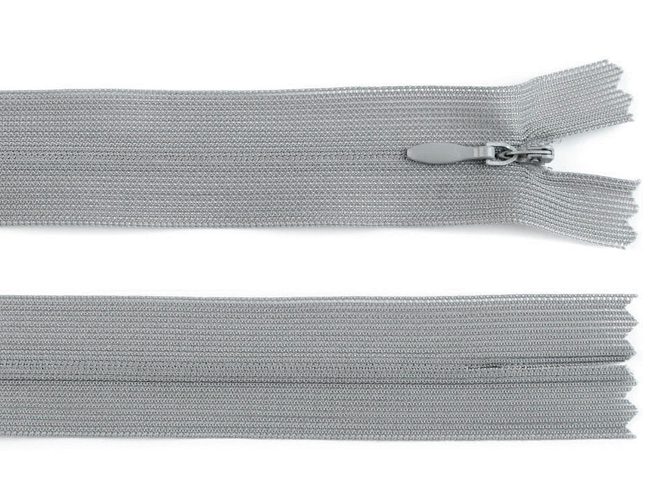 Fermeture à glissière invisible en nylon No 3, longueur 35 cm, Dederon
