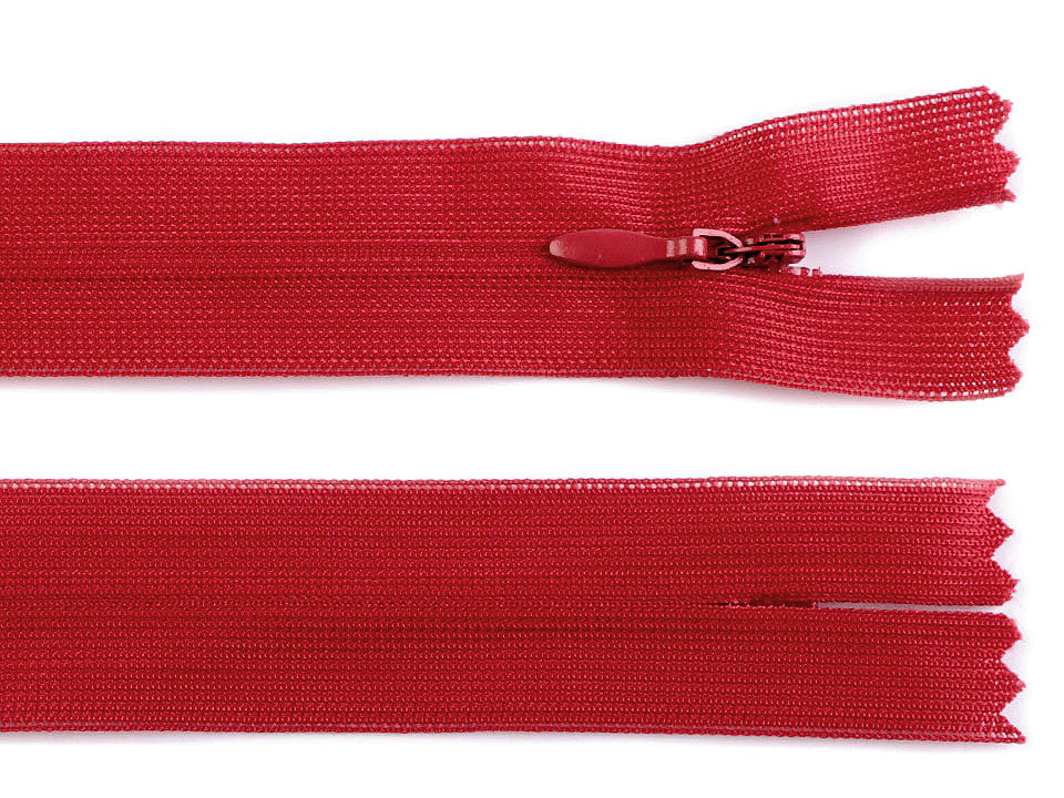 Fermeture à glissière invisible en nylon No 3, longueur 35 cm, Dederon