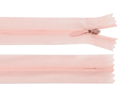 Fermeture à glissière invisible en nylon No 3, longueur 60 cm, Dederon