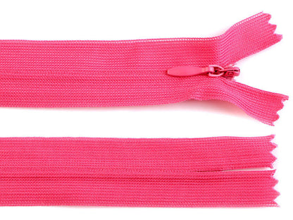 Fermeture à glissière invisible en nylon No 3, longueur 60 cm, Dederon