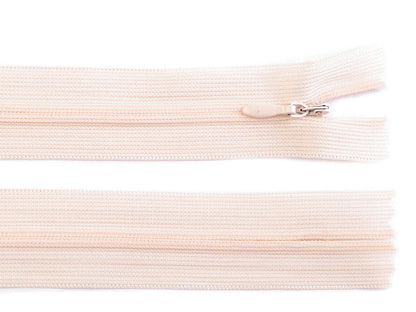 Fermeture à glissière invisible en nylon No 3, longueur 60 cm, Dederon