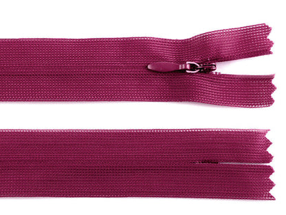 Fermeture à glissière invisible en nylon No 3, longueur 60 cm, Dederon