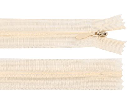 Fermeture à glissière invisible en nylon No 3, longueur 40 cm, Dederon