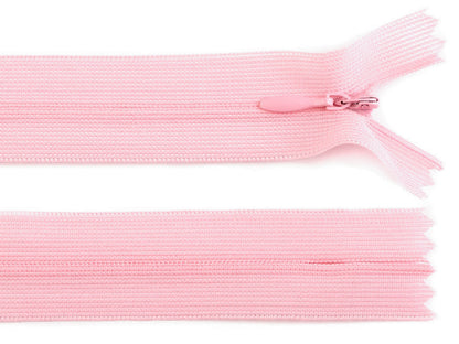 Fermeture à glissière invisible en nylon No 3, longueur 40 cm, Dederon