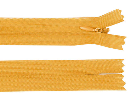 Fermeture à glissière invisible en nylon No 3, longueur 40 cm, Dederon