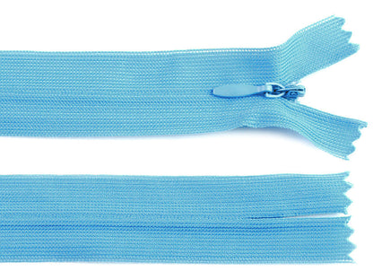 Fermeture à glissière invisible en nylon No 3, longueur 40 cm, Dederon