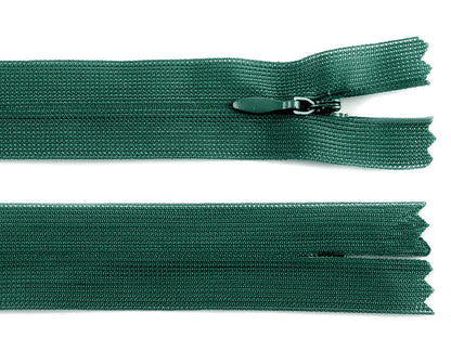 Fermeture à glissière invisible en nylon No 3, longueur 40 cm, Dederon