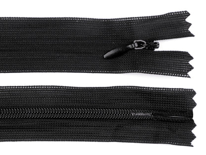 Fermeture à glissière invisible en nylon No 3, longueur 65 cm, Dederon