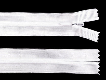 Fermeture à glissière invisible en nylon No 3, longueur 65 cm, Dederon