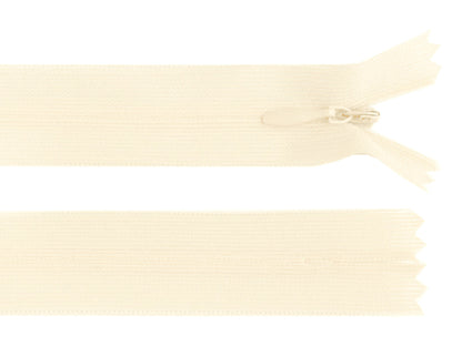 Fermeture à glissière invisible en nylon No 3, longueur 30 cm, Dederon