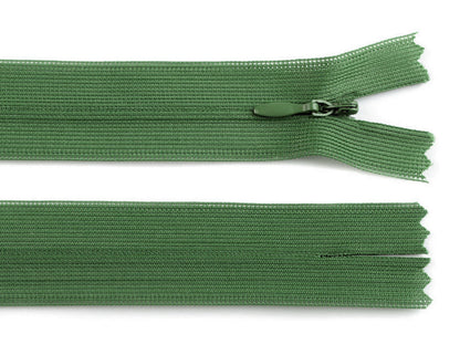 Fermeture à glissière invisible en nylon No 3, longueur 30 cm, Dederon