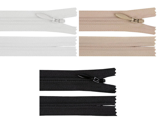 Fermeture à glissière YKK invisible en nylon, n3, longueur 50 cm