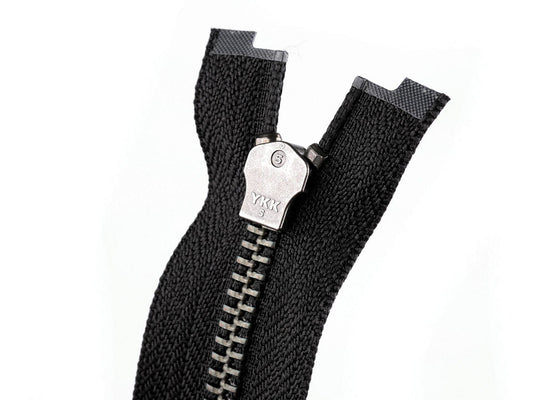 FAG métallique YKK No5 à 2 curseurs séparable 50 cm, séparable en cuir