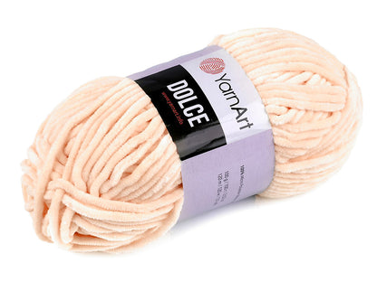 Fil à tricoter chenille YarnArt Dolce, 100 g