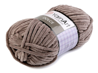 Fil à tricoter chenille YarnArt Dolce, 100 g