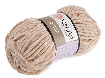 Fil à tricoter chenille YarnArt Dolce, 100 g