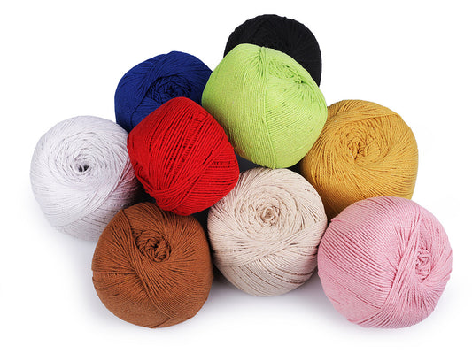 Fil de coton pour macramé, Ø 2-2,5 mm, peigné
