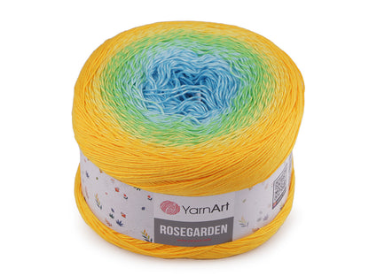 Fil à tricoter en coton Rosegarden, 250 g
