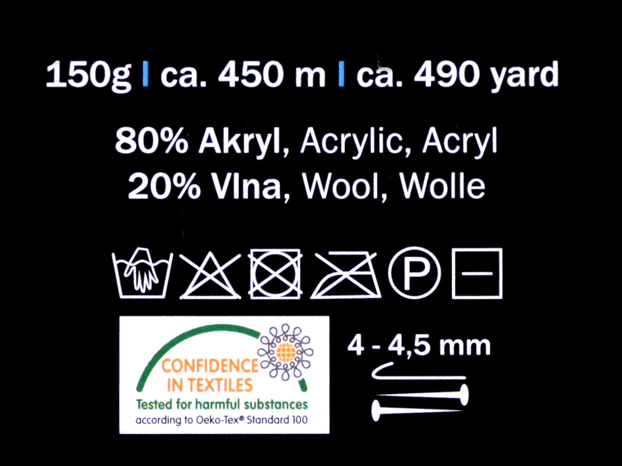 Fil à tricoter Sierra, 150 g - 1pc