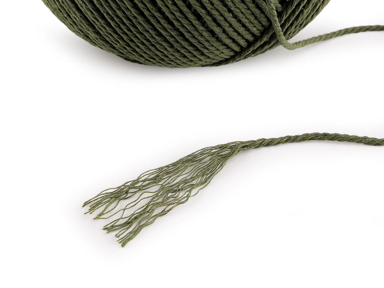 Fil de coton pour macramé, Ø 2 mm, peigné