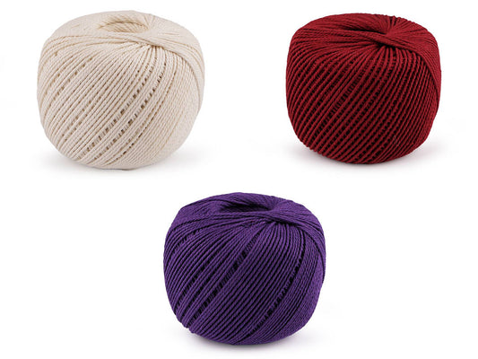 Fil de coton pour macramé, Ø 2 mm, peigné